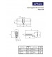 Цилиндровый механизм APECS XR-90(40/50)-NI никель